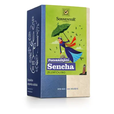 Povznášející Sencha bio, zelený čaj, 21,6 g, porc. dvoukomorový