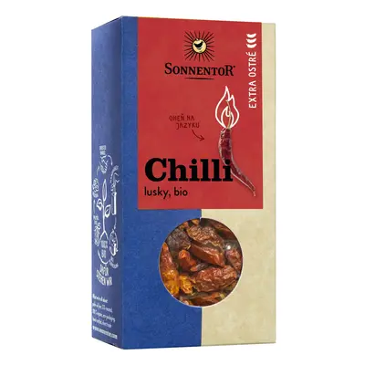 Chilli bio extra ostré, lusky 25g