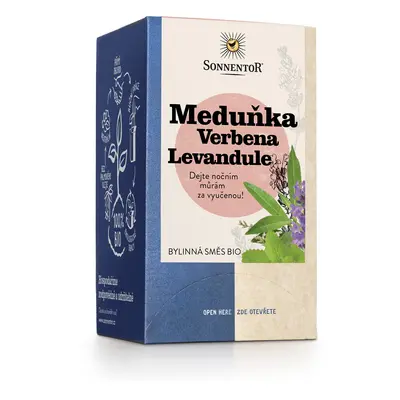 Meduňka Verbena Levandule bio 23,4 g, porc. dvoukomorový