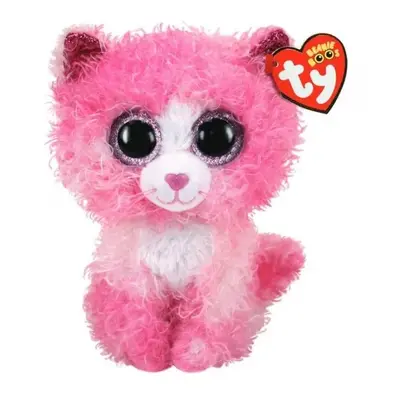 BEANIE BOOS REAGAN, 15 cm - kočka růžová