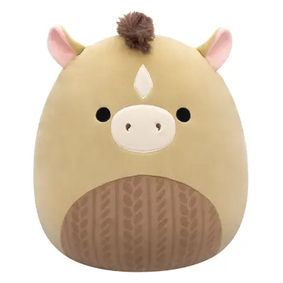 SQUISHMALLOWS Kůň s pleteným bříškem - Mars, 30 cm