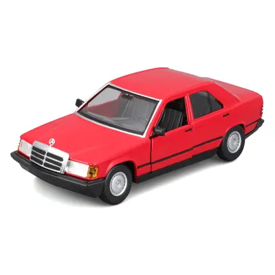 Bburago 1:24 Plus - 1987 Mercedes-Benz 190E - Red