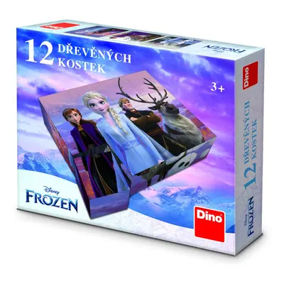 FROZEN II 12 Dřevěné kostky