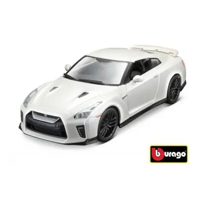 Bburago 1:24 Nissan GT-R Metallic bílá 18-21082