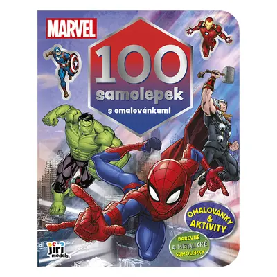 100 samolepek s omalovánkami Marvel