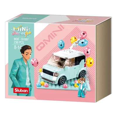 Sluban Mini Handcraft M38-B1087 MiniQ modrý vůz