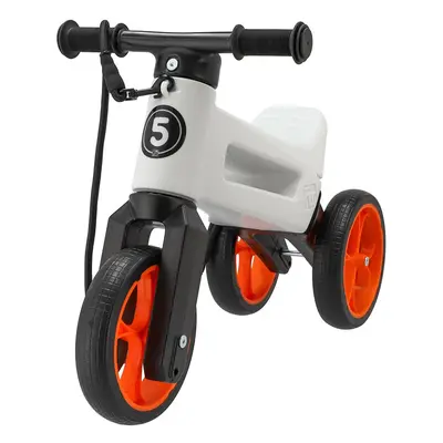 Odrážedlo FUNNY WHEELS Rider SuperSport bílé/oranž. 2v1 v sáčku