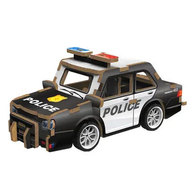 3D puzzle dřevěné - Policejní auto 13 cm