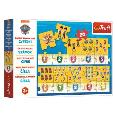 Trefl Puzzle vzdělávací - čísla Tlapková patrola