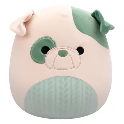 SQUISHMALLOWS Buldok s pleteným bříškem - Augustine, 30 cm