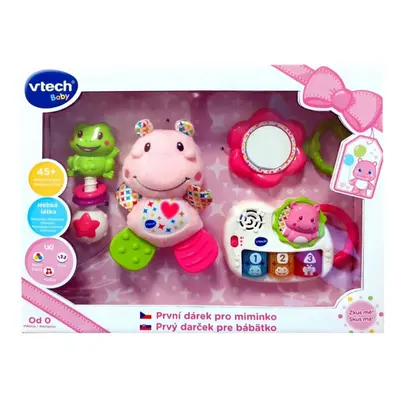 Vtech První dárek pro miminko CZ - růžový