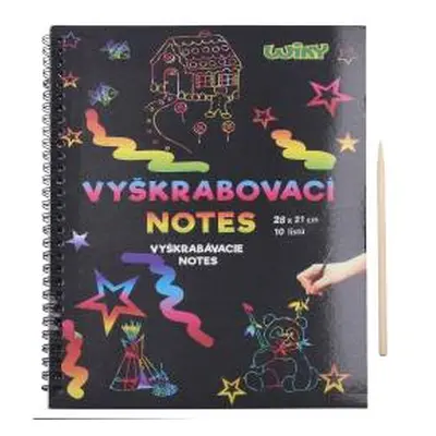 Vyškrabovací notes 28x21, 10listů