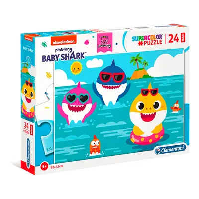 Clementoni - Puzzle Maxi 24 BABY SHARK