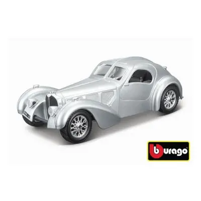 Bburago 1:24 Bugatti Atlantic stříbrná - II. jakost