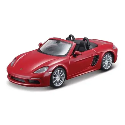 Bburago 1:32 - Porsche 718 Boxster - Dark Red, Yellow