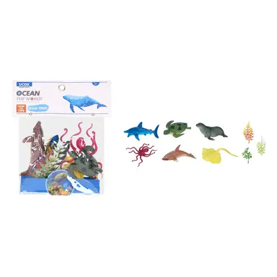 Zvířátka figurky mořský svět 6 ks set 10 cm