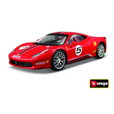 Bburago Ferrari Racing 458 Challenge červená 1:24