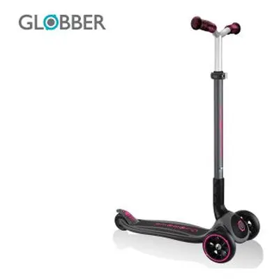 Globber koloběžka Master Prime Black - Neon Pink