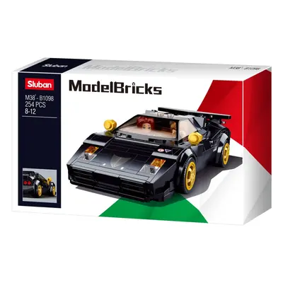 Sluban ModelBricks M38-B1098 Italský černý sportovní vůz