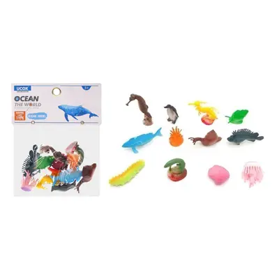 Zvířátka figurky mořský svět 12 ks set 7 cm