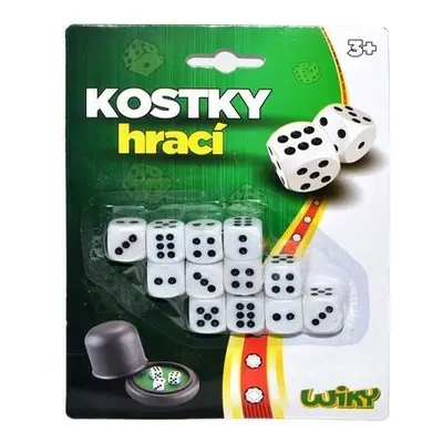 Kostky hrací 1,5 cm 12 ks