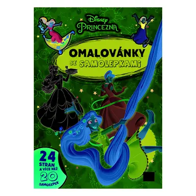 Omalovánky A4 se samolepkami Disney Princezny