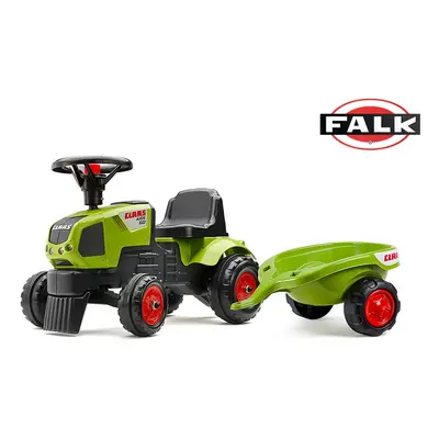 FALK Odrážedlo 1012B Baby Claas Axos s vlečkou