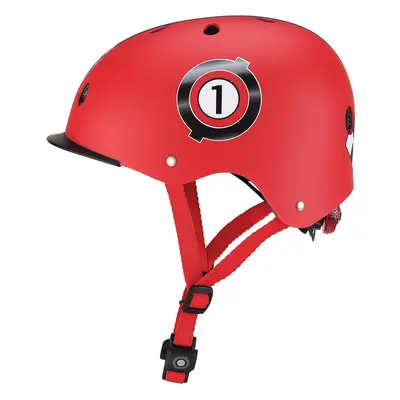 Globber Dětská přilba Elite New Red Racing XS/S (48-53 cm)