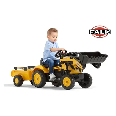 Falk Šlapací traktor 2076M Komastu Pedal backhoe s přívěsem