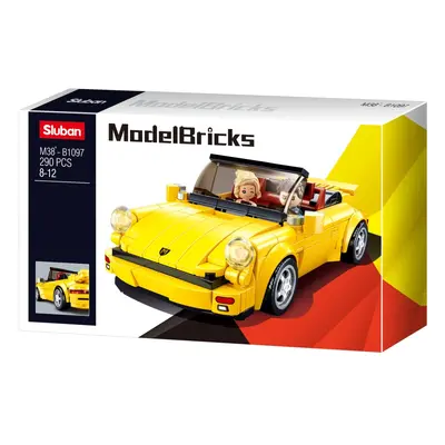 Sluban ModelBricks M38-B1097 Německý žlutý sportovní vůz