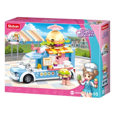 Sluban Girls Dream M38-B0993B Mobilní hamburgerový stánek