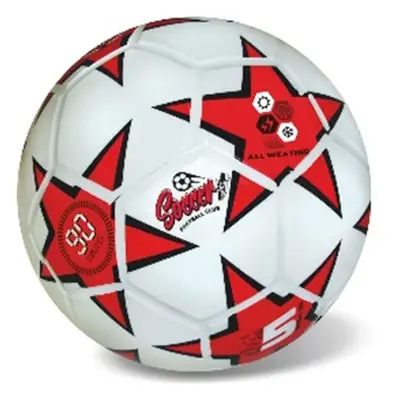 Míč fotbal červený 23 cm, 360 gr