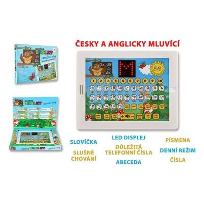 Naučný tablet moudré sovy dvojjazyčný