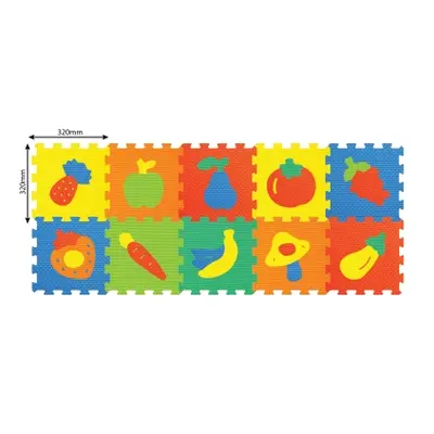 Měkké puzzle bloky OVOCE 32 cm