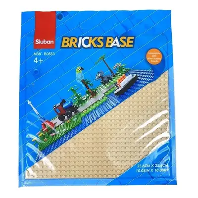 Sluban Bricks Base M38-B0833A Základní deska 25.6 x 25.6 cm béžová