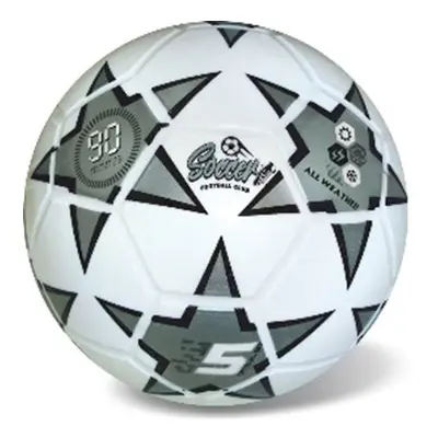 : Míč fotbal stříbrný 23 cm, 360 gr