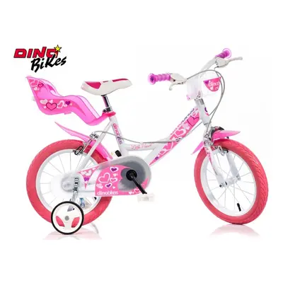 Dino Bikes Dětské kolo 14" bílé 2017