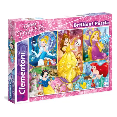 Clementoni - Puzzle Briliant 104 Princezny