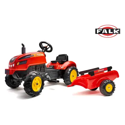 FALK šlapací traktor 2046AB X-Tractor s vlečkou a otvírací kapotou