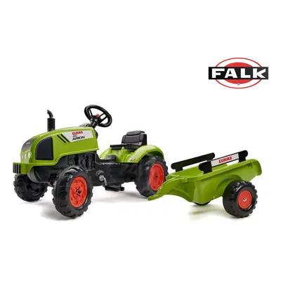 FALK Šlapací traktor 2041C Claas Arion s vlečkou a otvírací kapotou