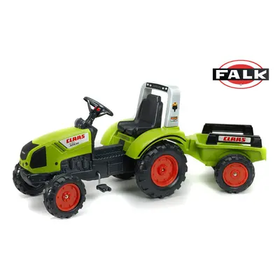 FALK Traktor šlapací Claas Arion 430 s vlečkou