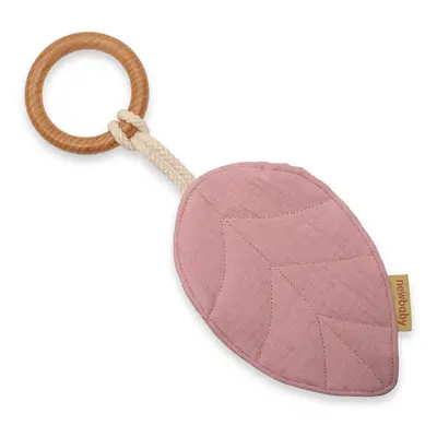 Kousátko s listy New Baby Leaf pink