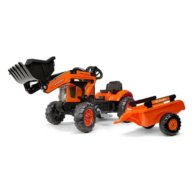 FALK Traktor šlapací 2065AM Kubota s nakladačem a vlečkou