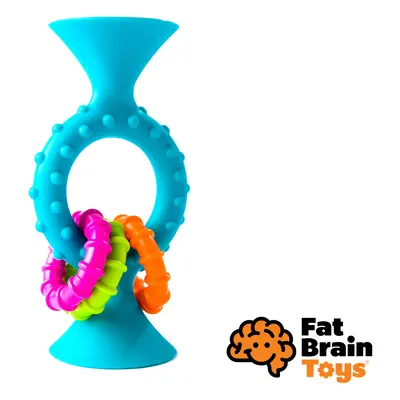 Fat Brain chrastítko pipSquiz Loops modré 13 cm