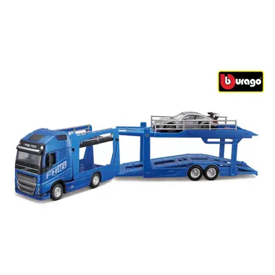 Bburago 1:43 STR FIRE Multicar Carrier - Volvo FH16 w/Porsche 911 GT2 RS