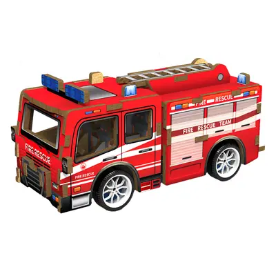 3D puzzle dřevěné - Hasičské auto 12 cm