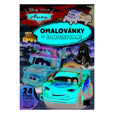 Omalovánky A4 se samolepkami Auta