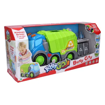 Kiddy Auto popelářské s efekty 31 cm 2 ks popelnice