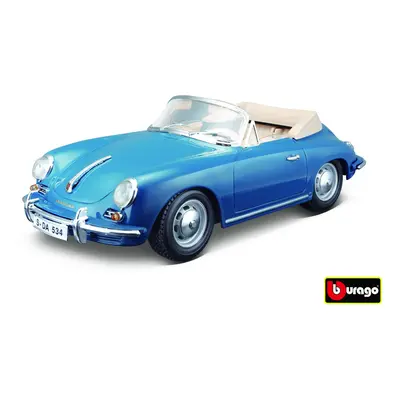 Bburago Porsche 356B Cabriolet 1961 modrá 1:18