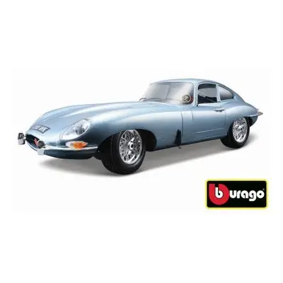 Bburago 1:18 Jaguar E Coupe Metalic Silver Blue